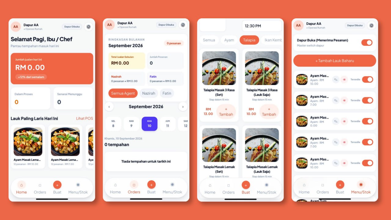 Dapur AA app mockup